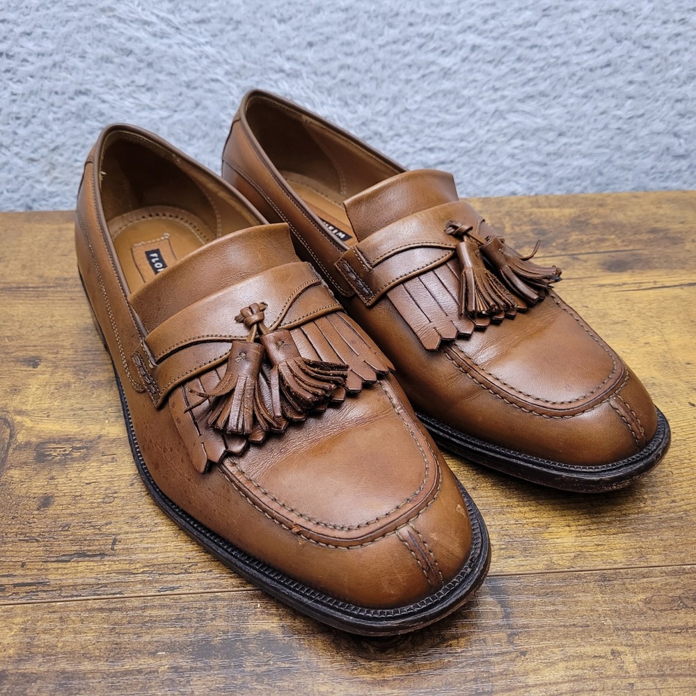 Florsheim Mens Tassel‎ Loafers Leather Dress Shoes Brown Size 10 India